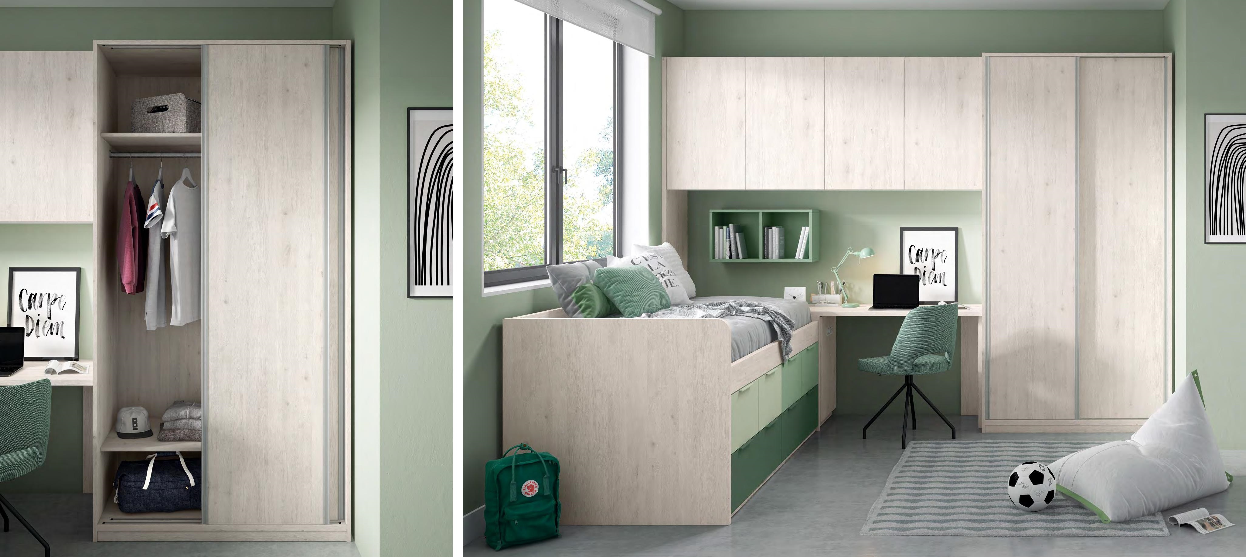10653-24 Dormitorio Juvenil Modular 